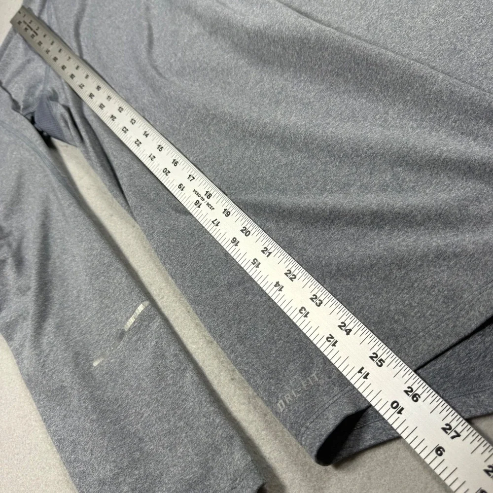 Nike Running Dri-FIT Mens Quarter Zip Pullover Gray Heathered Athletic Top L